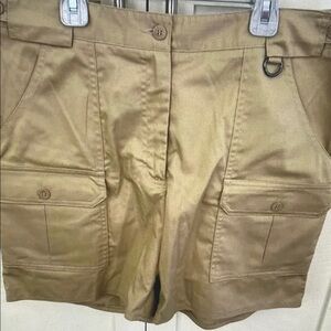 Women's Tan Cargo Shorts
